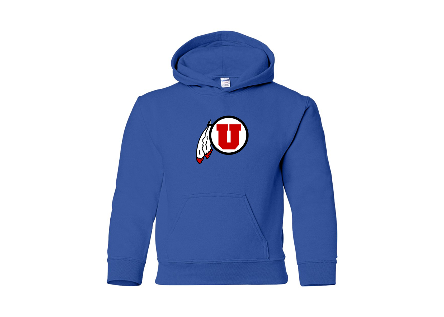 Youth Utah Utes Gildan Heavy Blend  Hooded Sweatshirt
