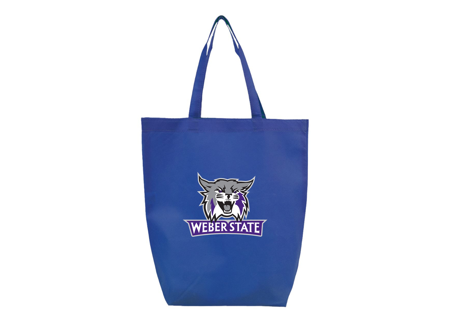 Weber State Wildcats Q-Tees Non-Woven Gusset Bottom Tote