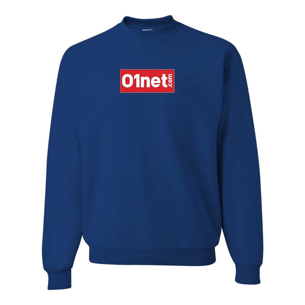 Men's 01net Logo JERZEES NuBlend Crewneck Sweatshirt