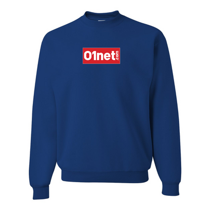 Men's 01net Logo JERZEES NuBlend Crewneck Sweatshirt