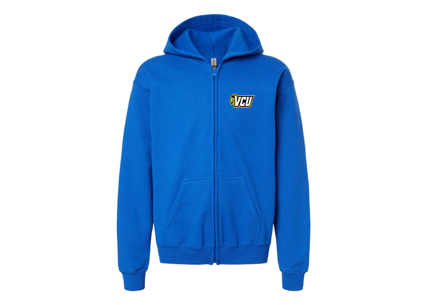 Gildan Heavy Blend Youth Virginia Commonwealth Rams Full Zip Hooded Sweatshirt