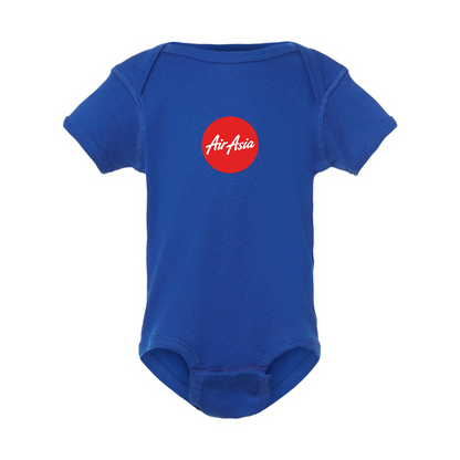 Air Asia Logo  Rabbit Skins Infant Baby Rib Bodysuit