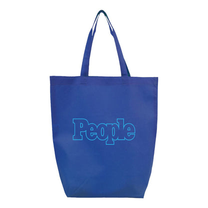 People Magazine Logo Q-Tees Non-Woven Gusset Bottom Tote