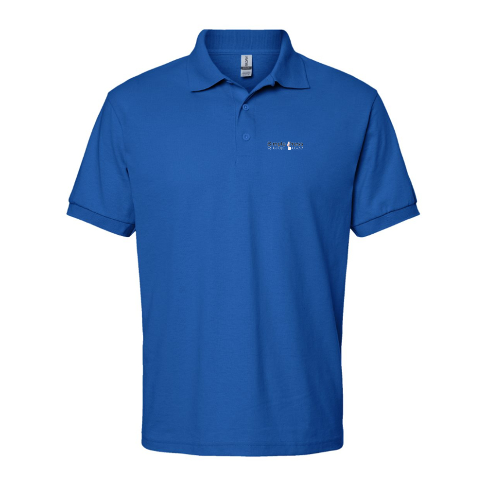 Men's Simple Dress Logo Dry Blend Polo