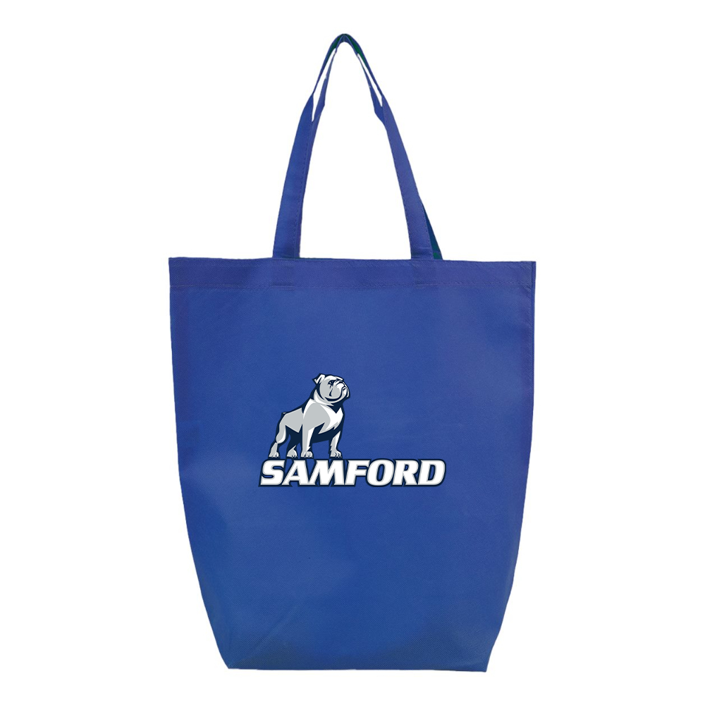 Samford Bulldogs Logo Q-Tees Non-Woven Gusset Bottom Tote