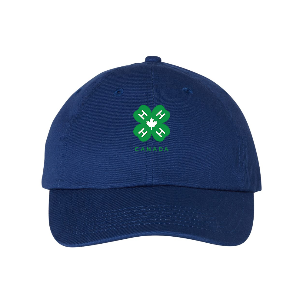 4H Canada Logo  Valucap Adult Bio-Washed Classic Dad Hat