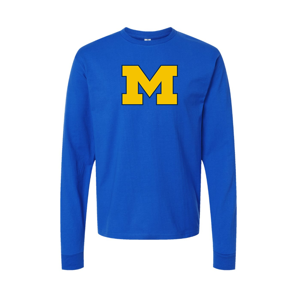Men's Michigan Wolverines Logo Long Sleeve T-Shirt