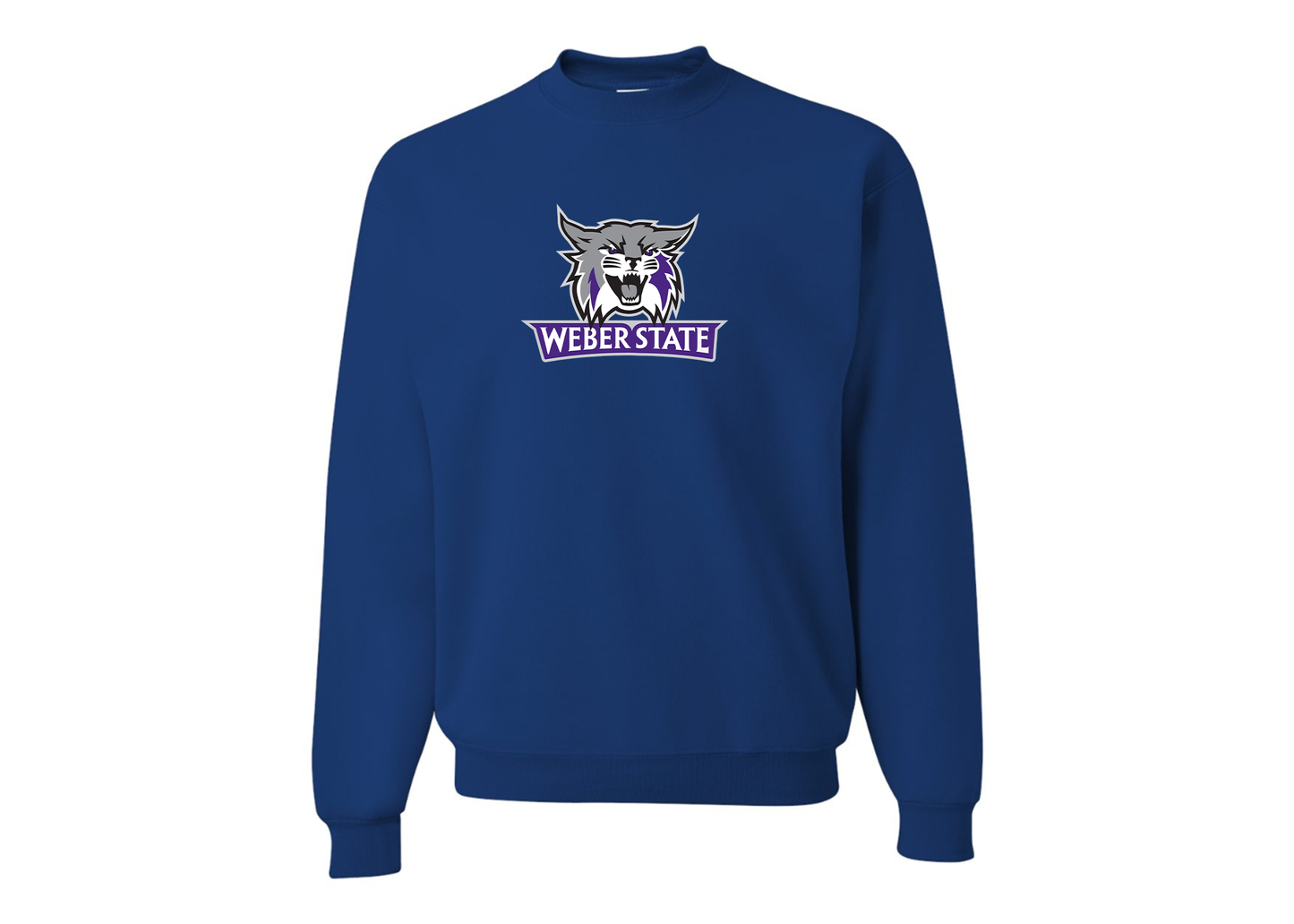 Men's Weber State Wildcats JERZEES NuBlend Crewneck Sweatshirt