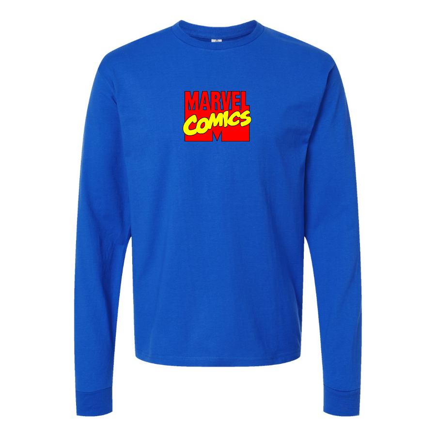 Men's Marvel Comics Logo Long Sleeve T-Shirt