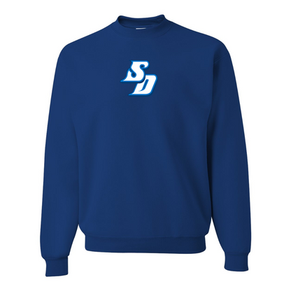 Men's San Diego Toreros Logo  JERZEES NuBlend Crewneck Sweatshirt