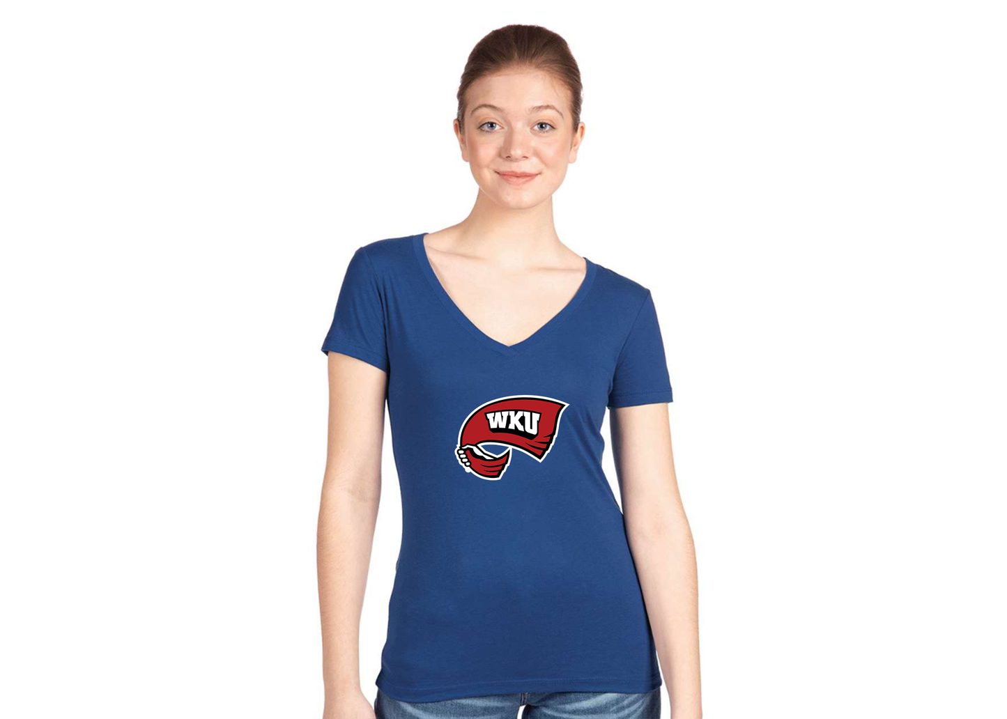 Women's Western Kentucky Hilltoppers Next Level V-Neck T-Shirt
