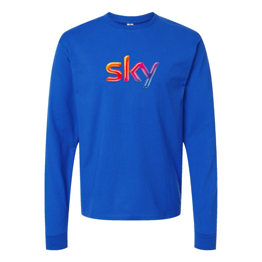 Men's Sky Logo Long Sleeve T-Shirt