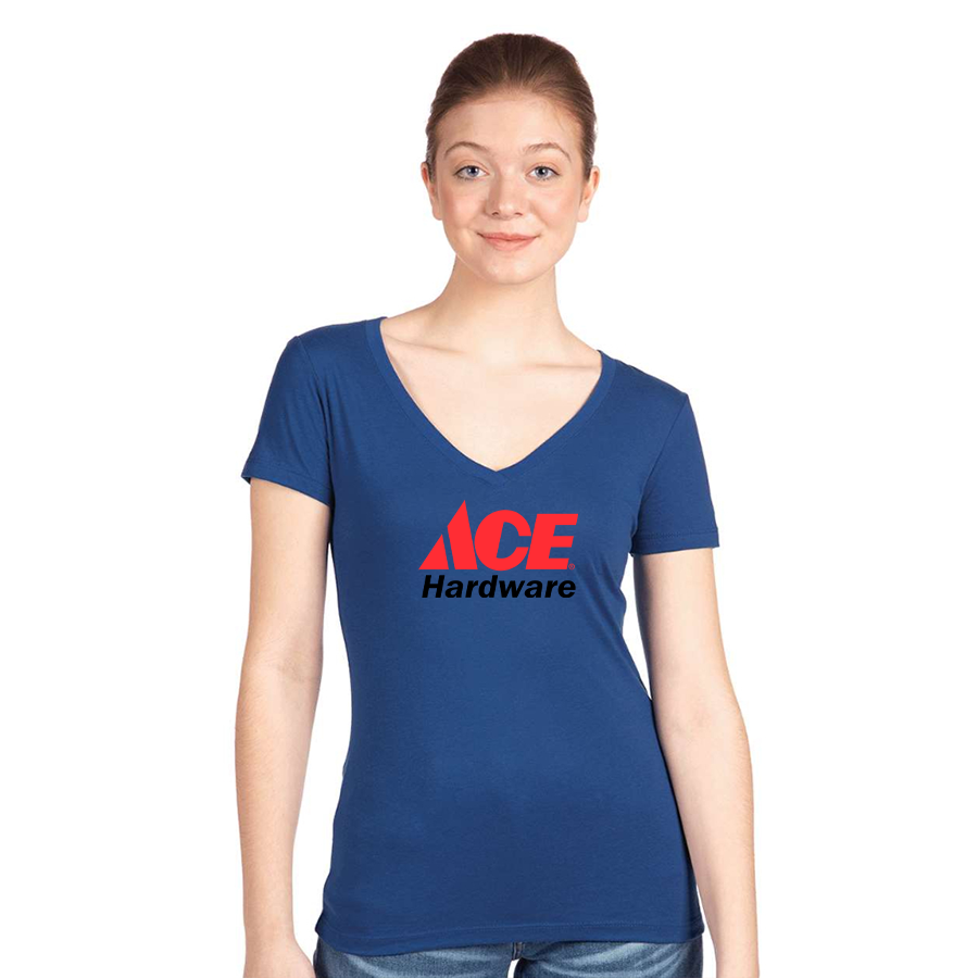 Women's ACE Hardware Logo  Next Level V-Neck T-Shirt