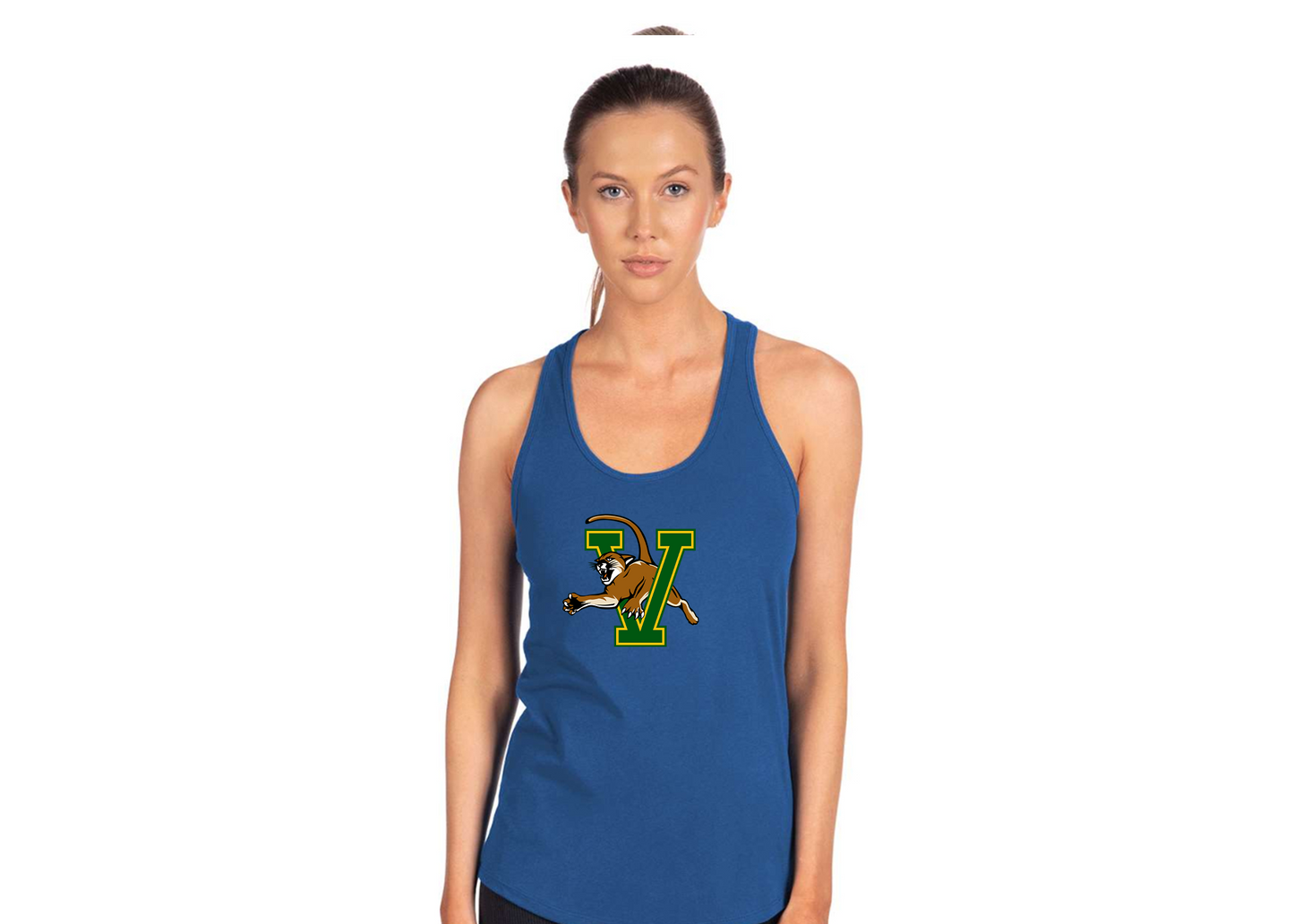 Women's Vermont Catamounts Next Level Ideal Racerback Tank