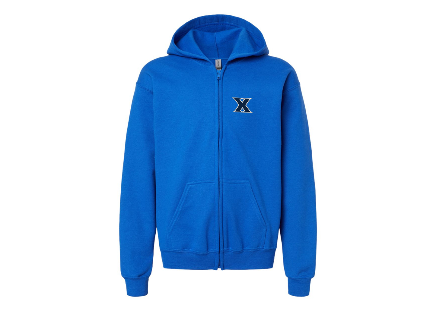 Gildan Heavy Blend Youth Xavier Musketeers Full Zip Hooded Sweatshirt