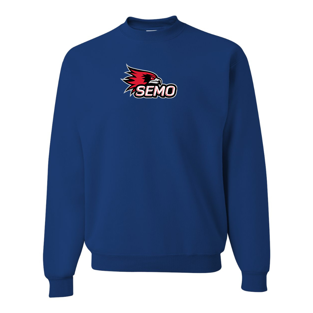 Men's SEMO Redhawks Logo JERZEES NuBlend Crewneck Sweatshirt