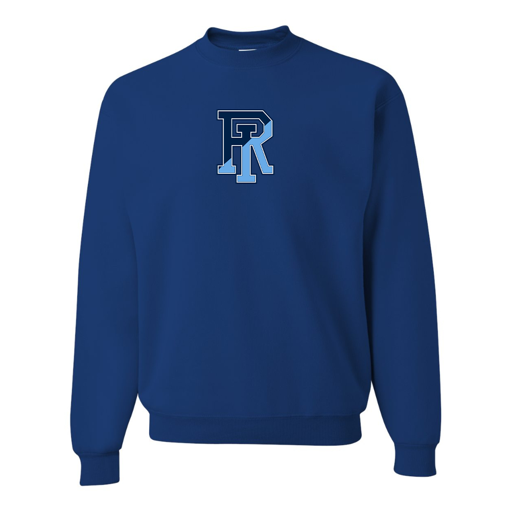 Men's Rhode Island Rams Logo JERZEES NuBlend Crewneck Sweatshirt
