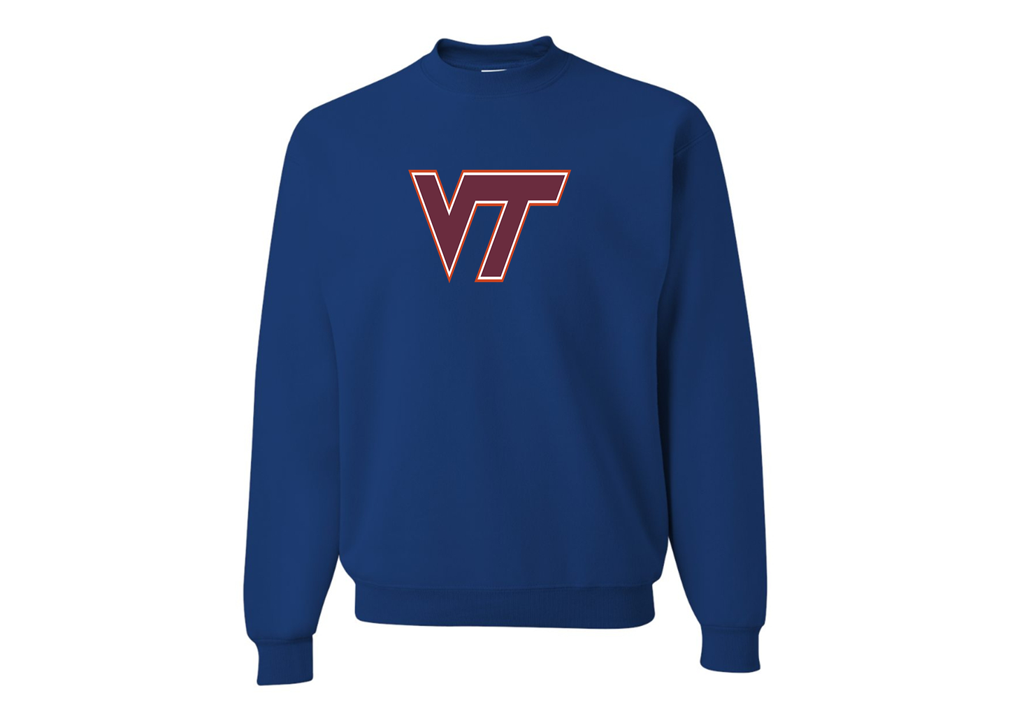 Men's Virginia Tech Hokies JERZEES NuBlend Crewneck Sweatshirt