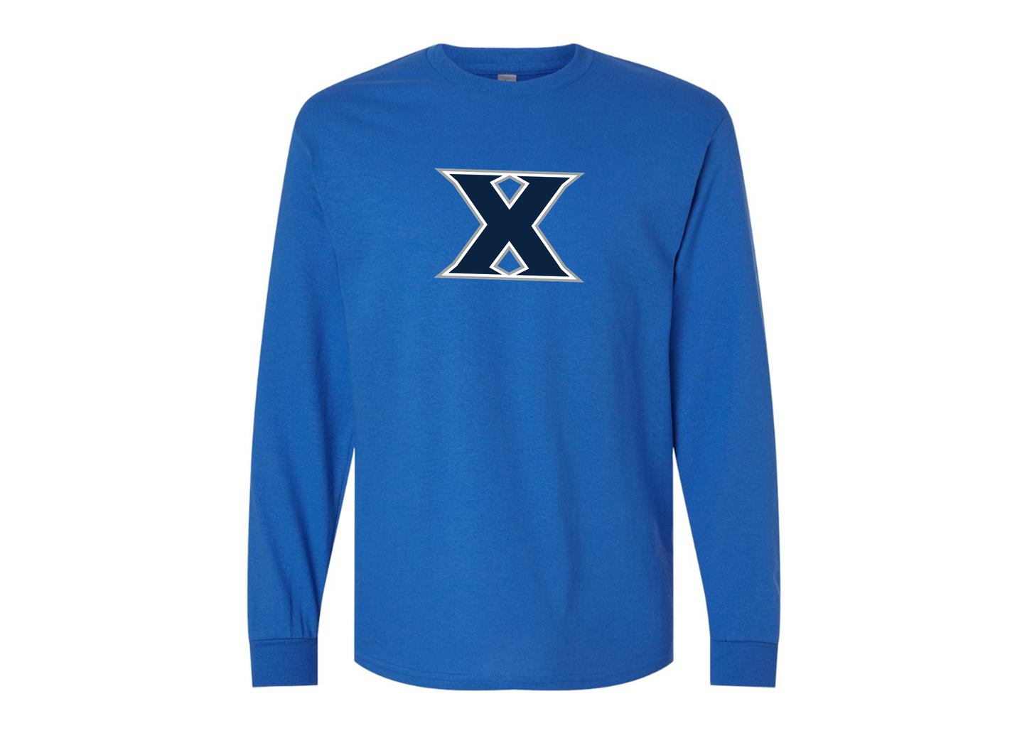 Men's Xavier Musketeers Gildan Heavy Cotton Long Sleeve T-Shirt