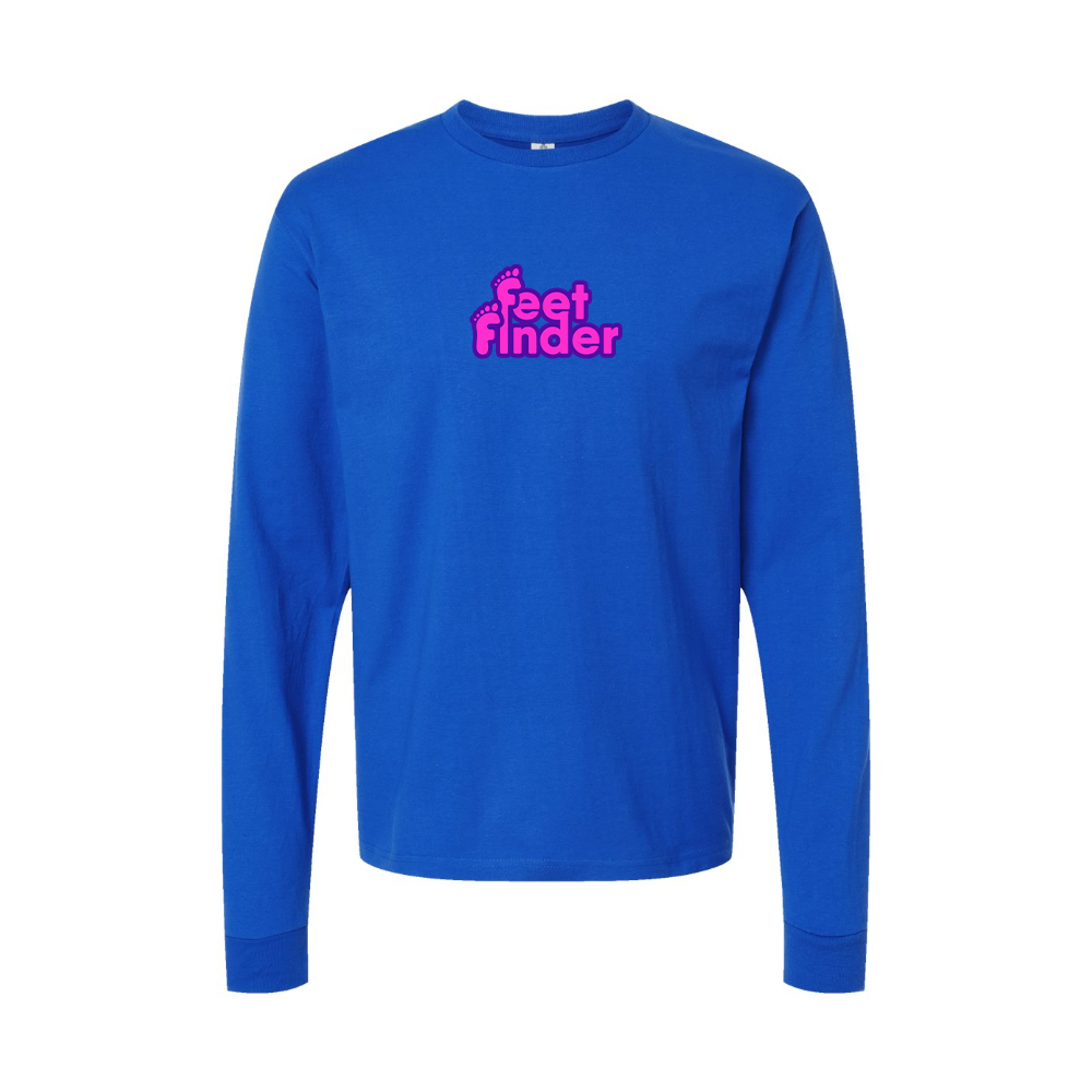 Youth FeetFinder Logo Cotton Long Sleeve T-Shirt
