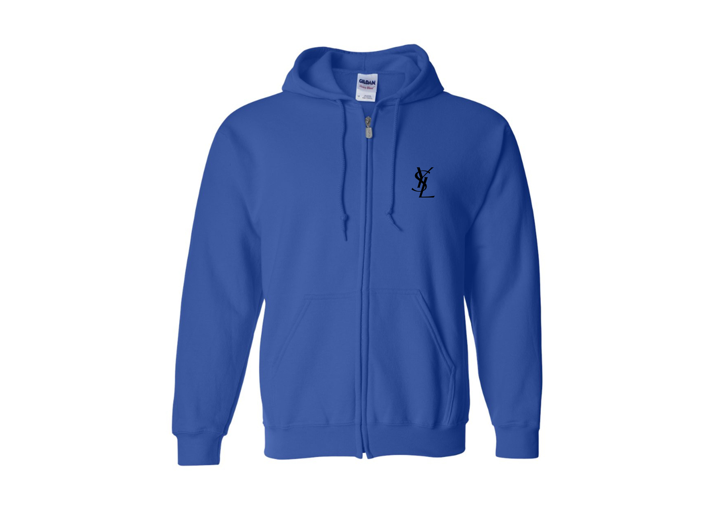 Men's YSL Gildan  Heavy Blend Full Zip Hooded Sweatshirt