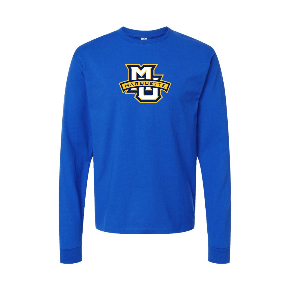 Youth Marquette Golden Eagles Logo Cotton Long Sleeve T-Shirt