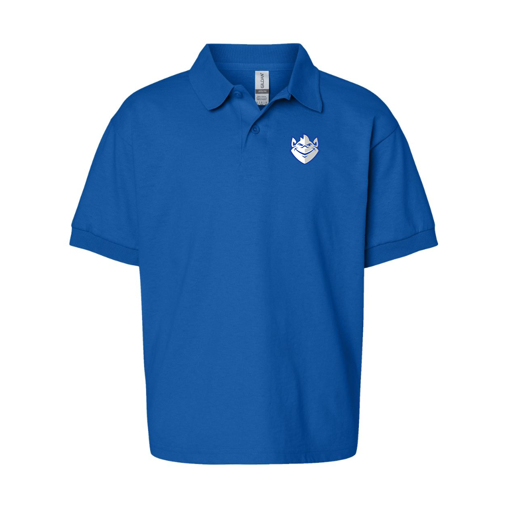 Youth Saint Louis Billikens Logo Gildan Dry Blend Jersey Polo