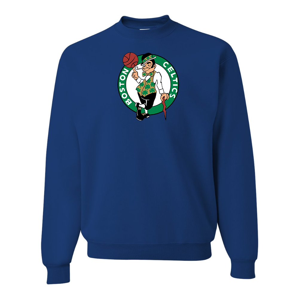 Men's Boston Celtics Logo  JERZEES NuBlend Crewneck Sweatshirt