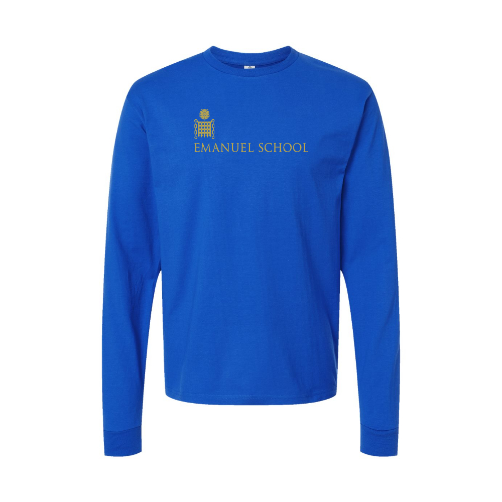 Youth Emanuel School Logo Cotton Long Sleeve T-Shirt