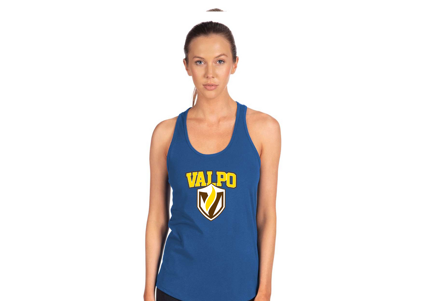 Women's Valparaiso Crusaders Next Level Ideal Racerback Tank