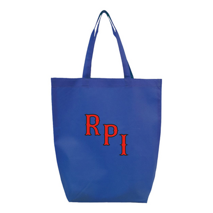 RPI Engineers Logo Q-Tees Non-Woven Gusset Bottom Tote