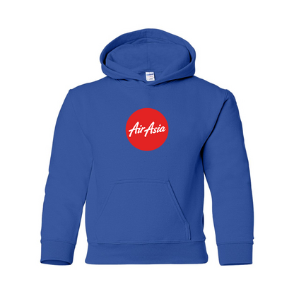 Youth Air Asia Logo Gildan Heavy Blend  Hooded Sweatshirt