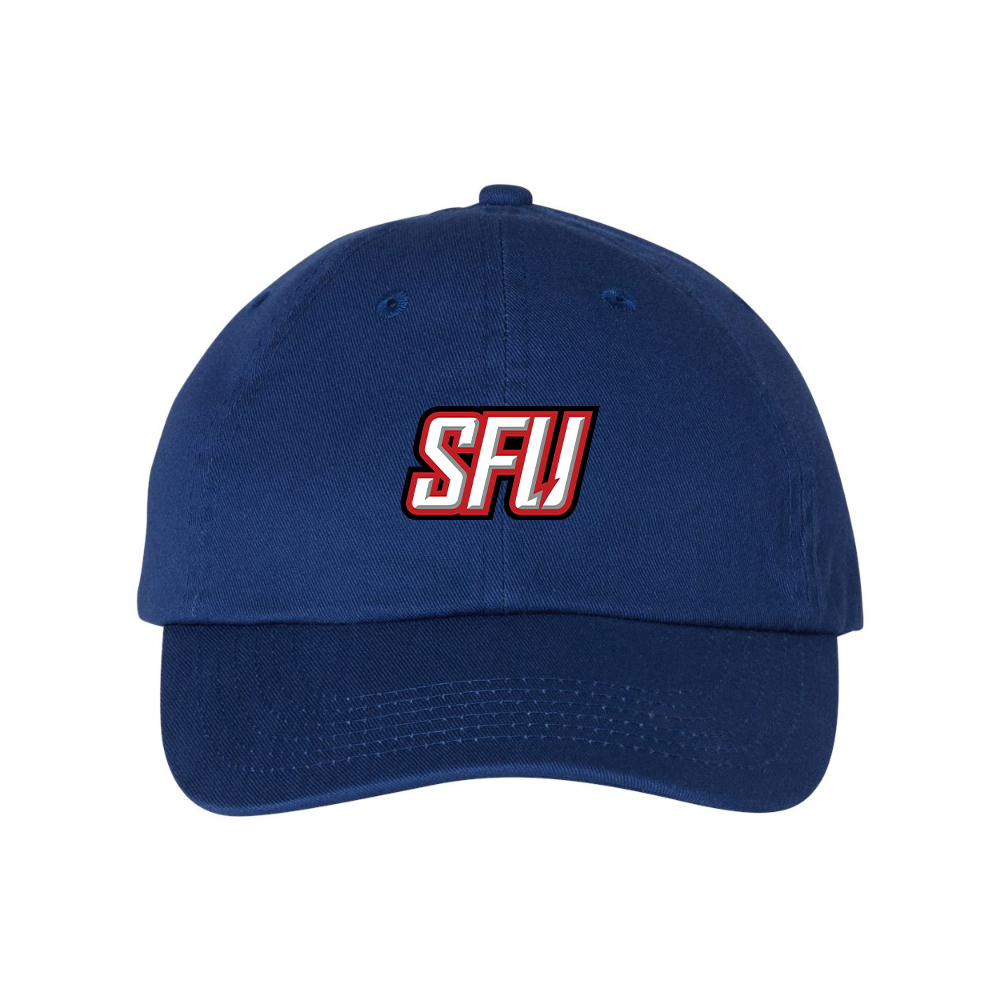 Saint Francis Red Flash Logo Valucap Adult Bio-Washed Classic Dad Hat