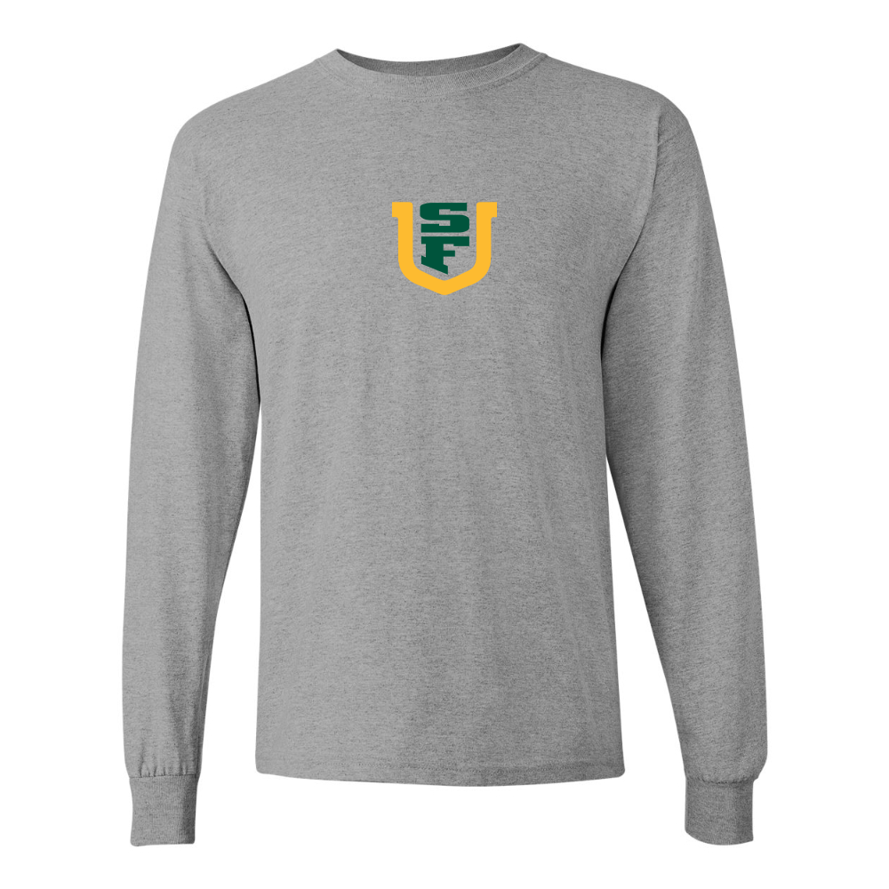 Men's San Francisco Dons Logo Gildan Heavy Cotton Long Sleeve T-Shirt