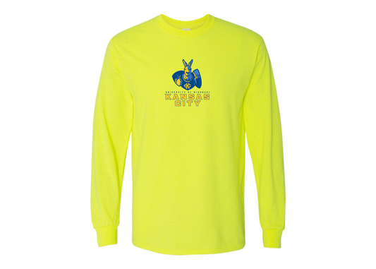 Men's UMKC Kangaroos Gildan Heavy Cotton Long Sleeve T-Shirt