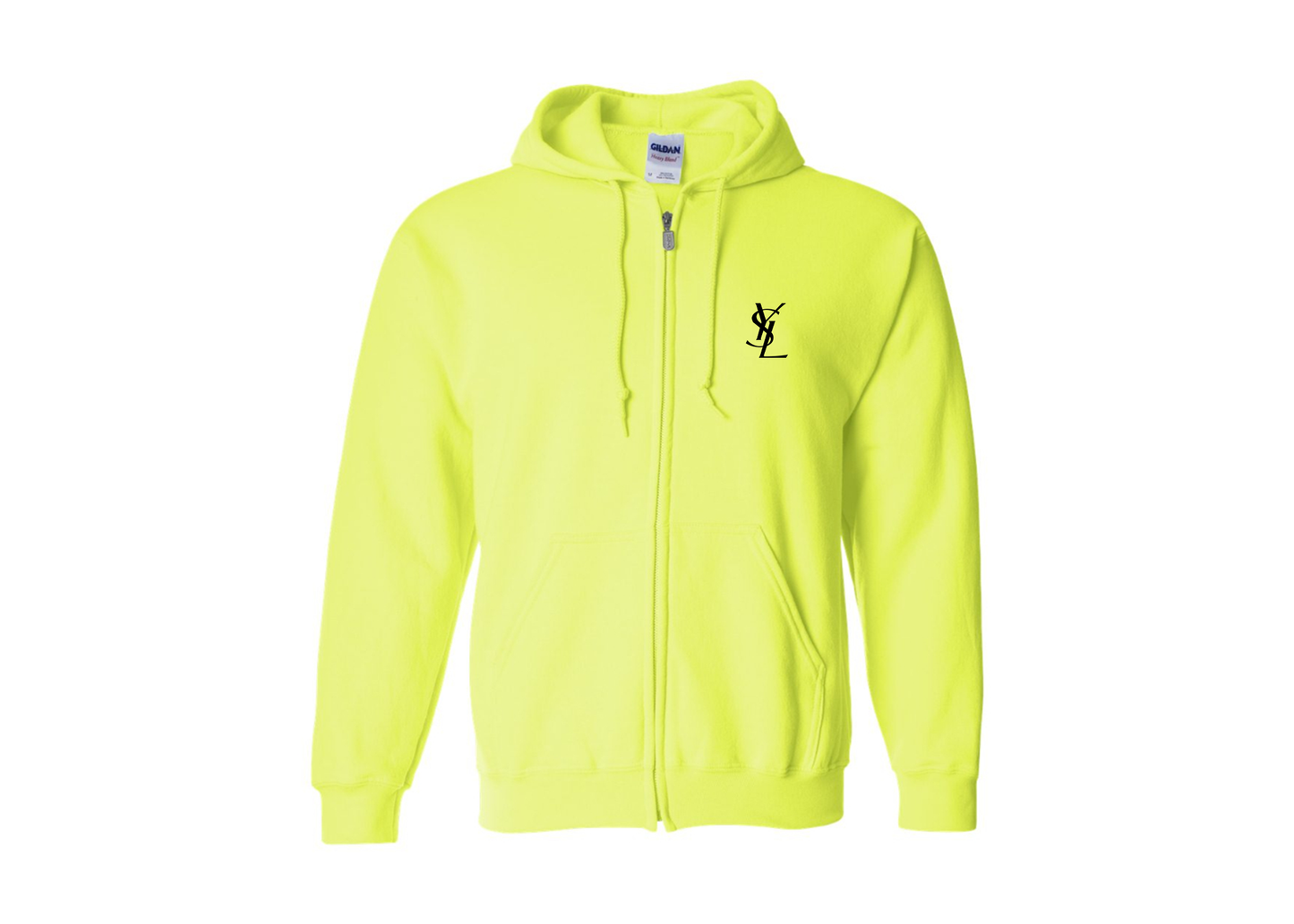 Men's YSL Gildan  Heavy Blend Full Zip Hooded Sweatshirt