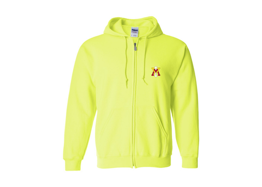 Men's VMI Keydets Gildan  Heavy Blend Full Zip Hooded Sweatshirt