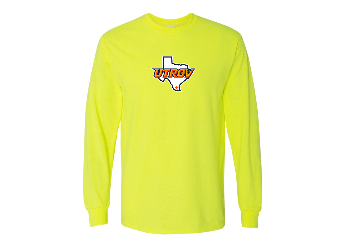 Men's UTRGV Vaqueros Gildan Heavy Cotton Long Sleeve T-Shirt