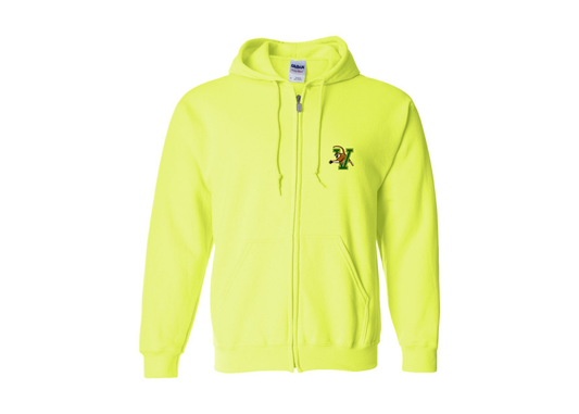 Men's Vermont Catamounts Gildan  Heavy Blend Full Zip Hooded Sweatshirt
