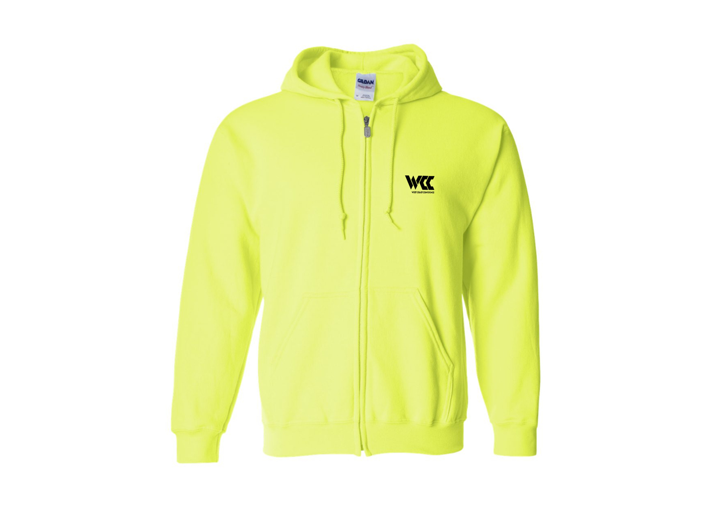 Men's West Coast Conference Gildan  Heavy Blend Full Zip Hooded Sweatshirt