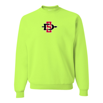 Men's San Diego State Aztecs Logo  JERZEES NuBlend Crewneck Sweatshirt