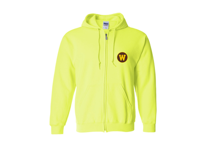 Men's Western Michigan Broncos Gildan Heavy Blend Full Zip Hooded Sweatshirt