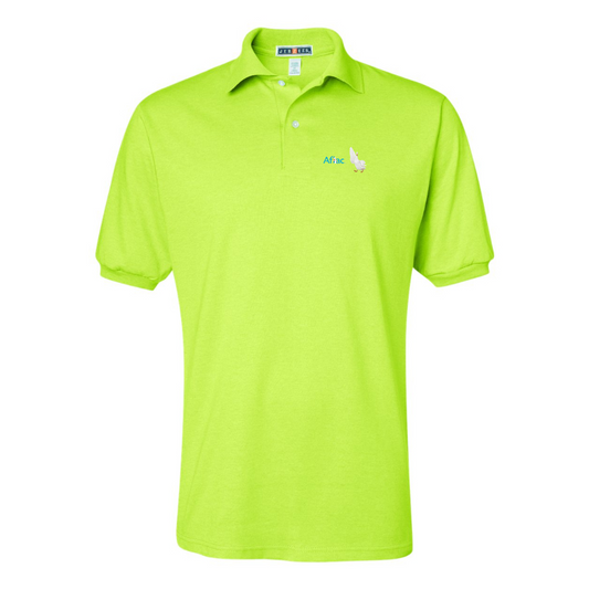 Men's Aflac Logo and Duck JERZEES  SpotShield polo