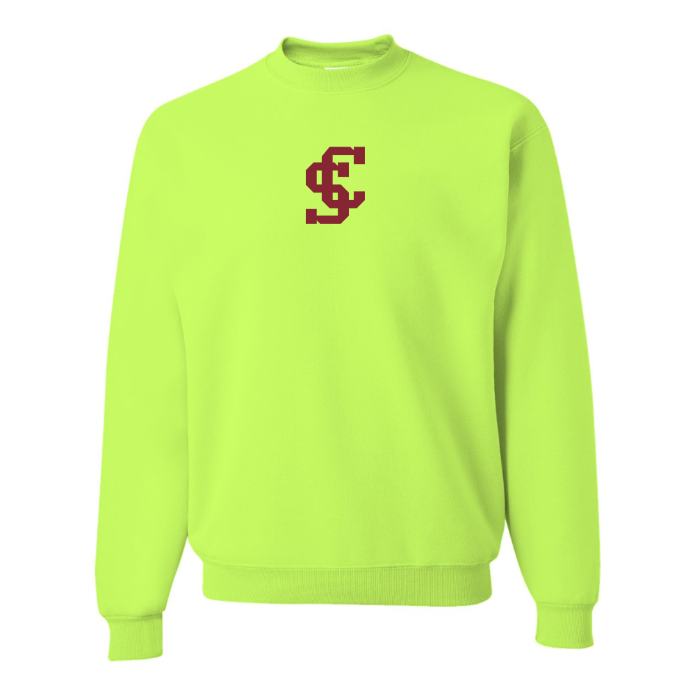 Men's Santa Clara Broncos Logo  JERZEES NuBlend Crewneck Sweatshirt