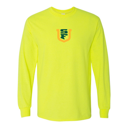 Men's San Francisco Dons Logo Gildan Heavy Cotton Long Sleeve T-Shirt