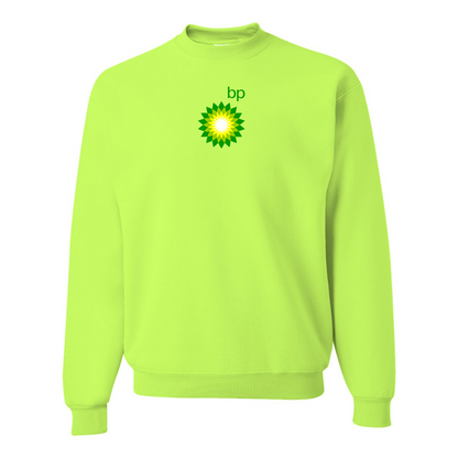Men's BP Oil Logo  JERZEES NuBlend Crewneck Sweatshirt