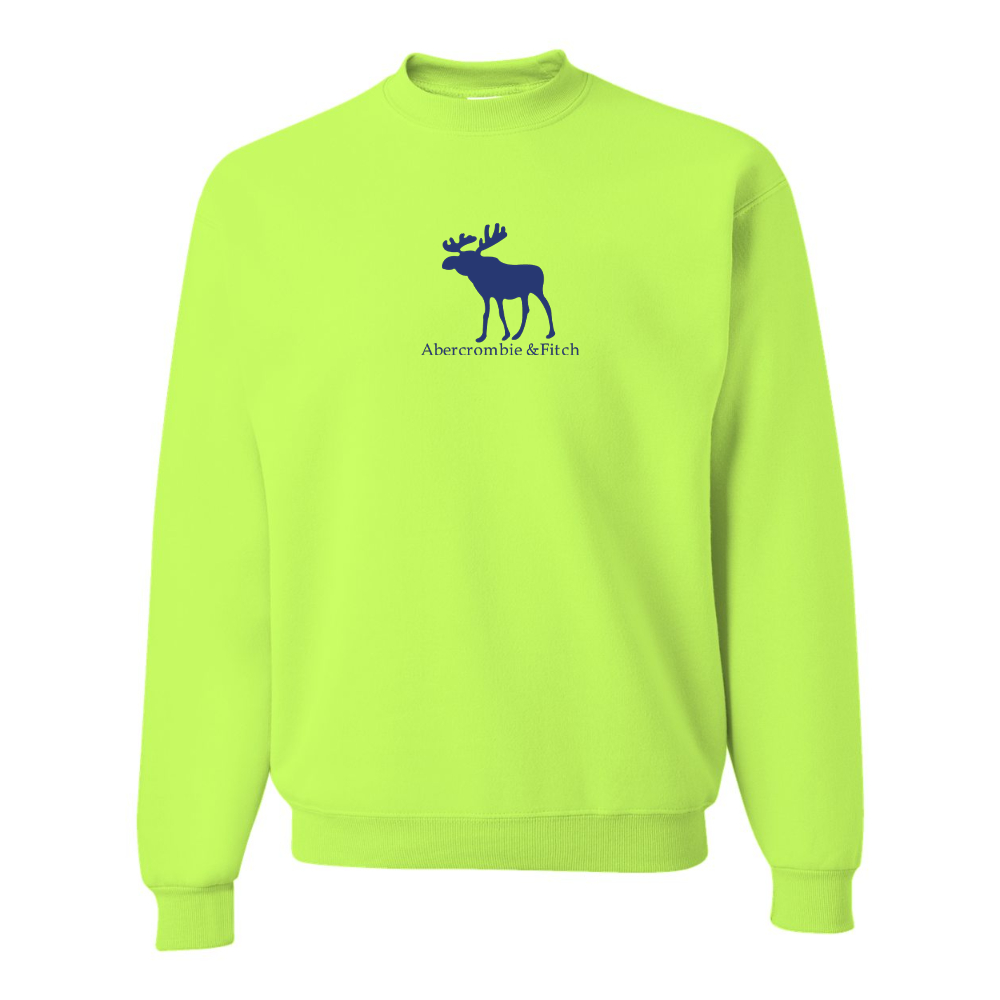 Men's Abercrombie & Fitch Moose Logo  JERZEES NuBlend Crewneck Sweatshirt