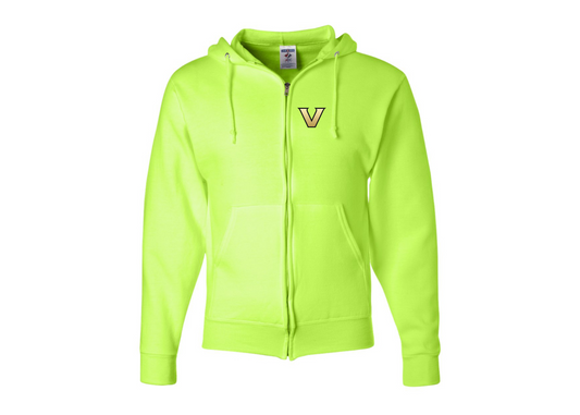 Men's Vanderbilt Commodores JERZEES NuBlend Full-Zip Hooded Sweatshirt