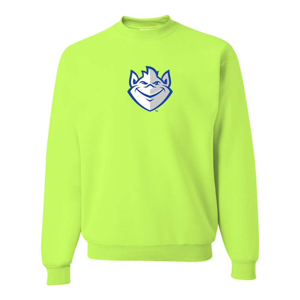 Men's Saint Louis Billikens Logo JERZEES NuBlend Crewneck Sweatshirt