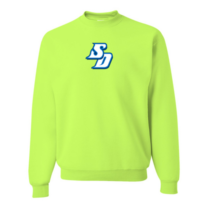 Men's San Diego Toreros Logo  JERZEES NuBlend Crewneck Sweatshirt